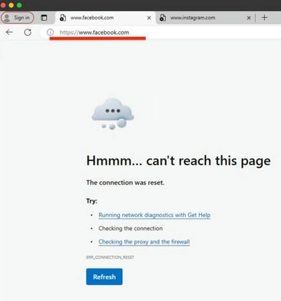 To test internet access