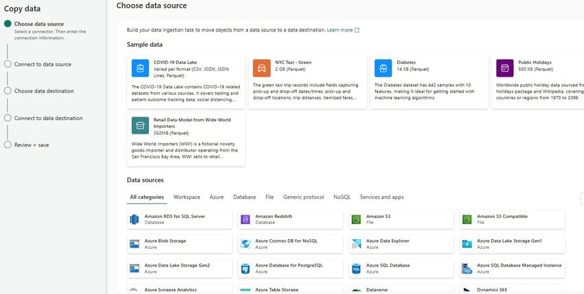 choose data source