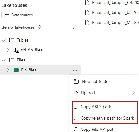 Copy ABFS path