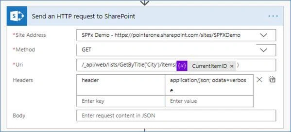 Microsoft Flow - How To Get SharePoint List Item Through Rest API In Microsoft Flow