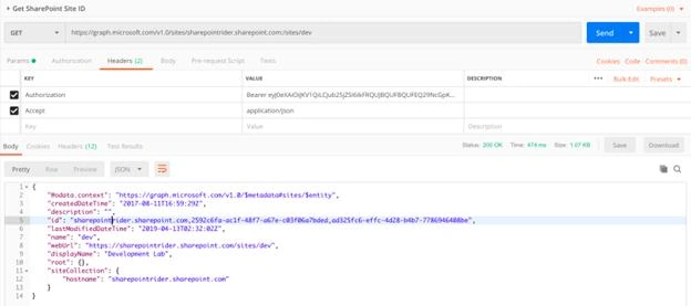 Microsoft Graph API - Access Documents from SharePoint Document Library using Azure AD Application Credentials and Postman