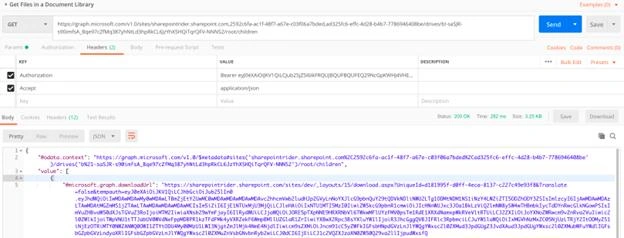 Microsoft Graph API - Access Documents from SharePoint Document Library using Azure AD Application Credentials and Postman