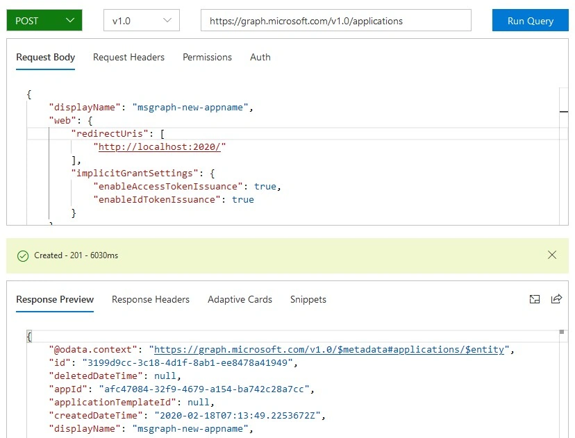 Microsoft Graph Explorer Way To Manage App Registrations