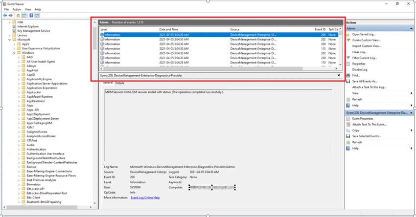 Microsoft Intune enrollment failure - Event ID 76