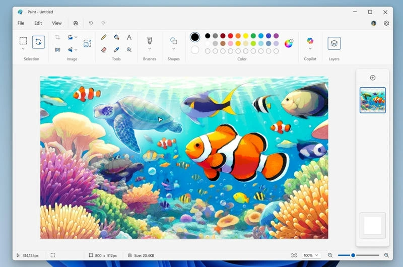 Paint object