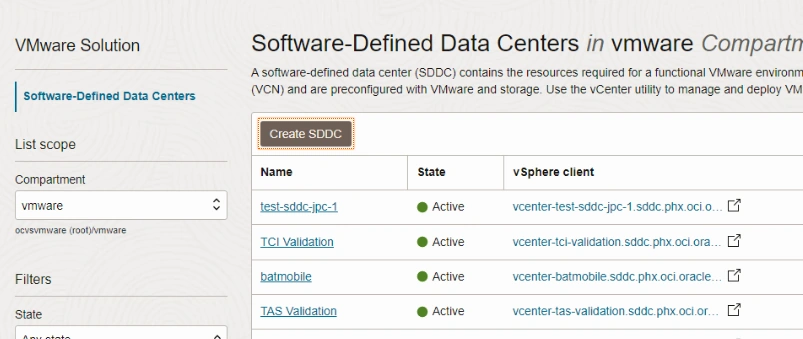 Create SDDC