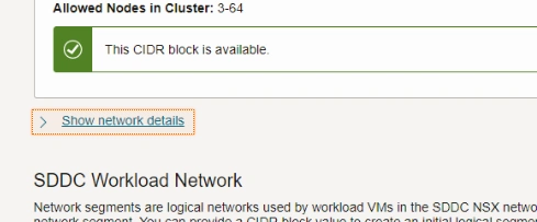 Show network details