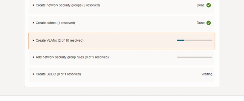 Create VLANs section