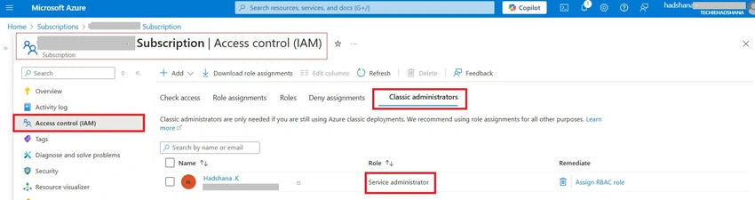 Azure portal