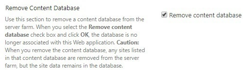 Remove content