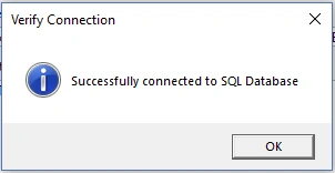 Verify connection