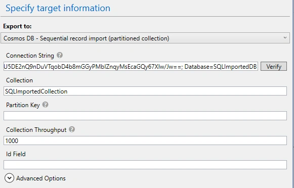 field for Database