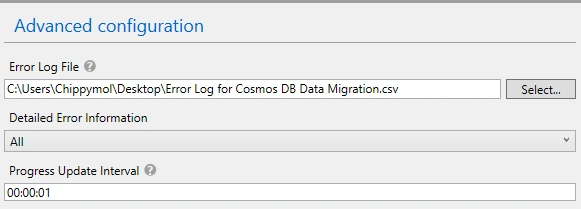 Error log
