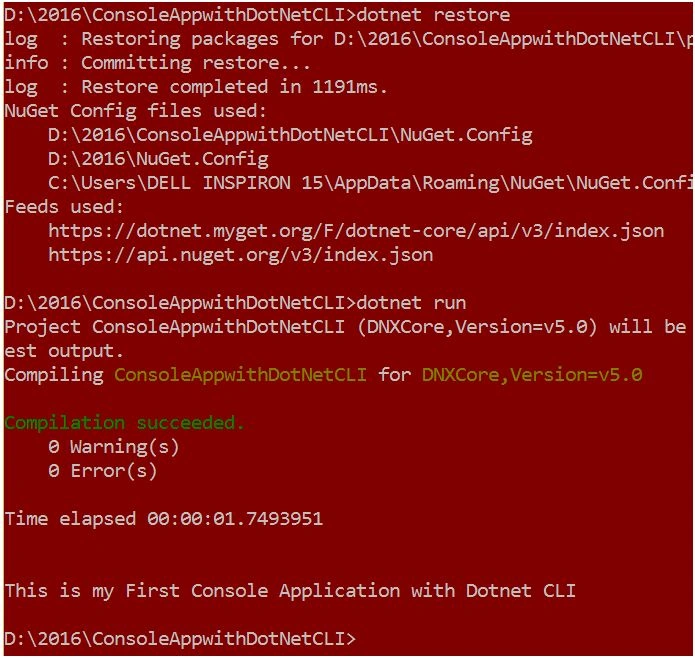 dotnet run