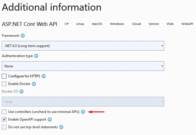 Minimal APIs using .NET Core 6