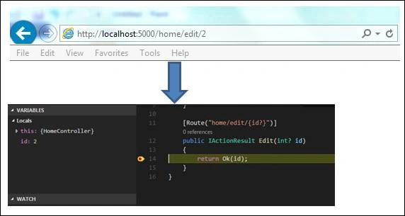 Debug window