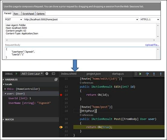 Debug window