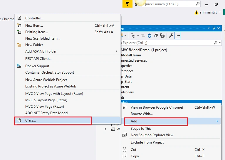 Model In ASP.NET MVC 5