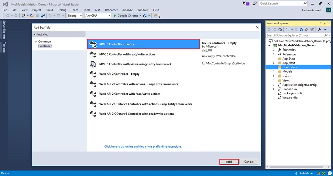 Model Validation In MVC 5