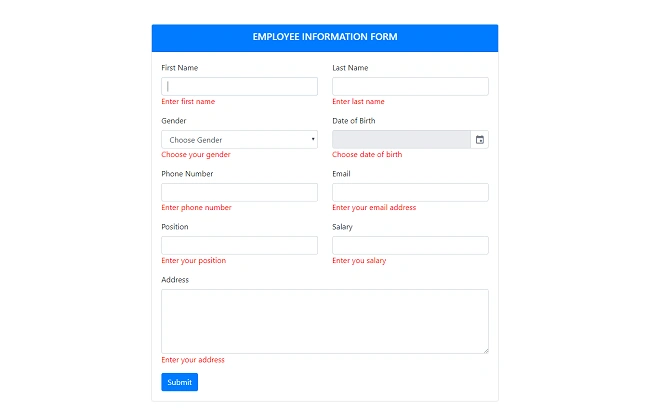 Model Validation In MVC 5
