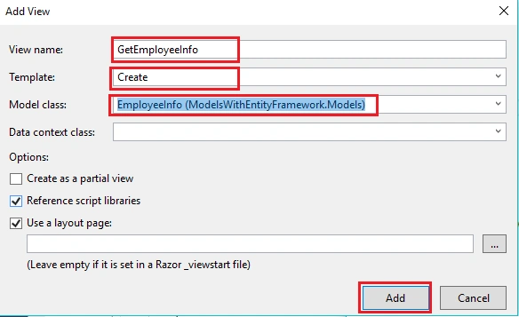 Models In ASP.NET MVC 5 Using Entity Framework