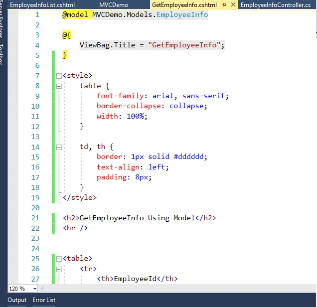 Models In ASP.NET MVC 5