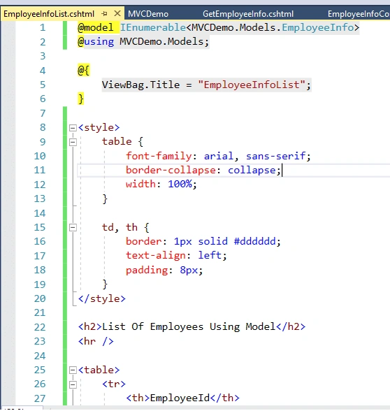 Models In ASP.NET MVC 5