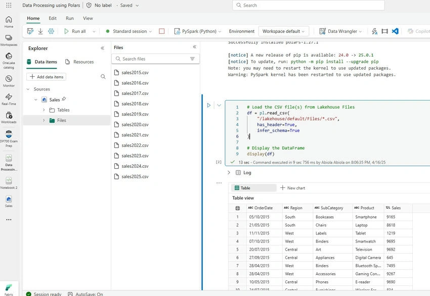 CSV files