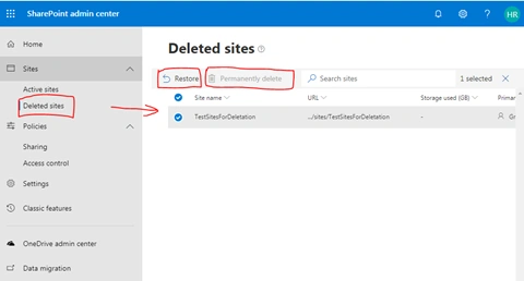 Modern SharePoint Online Admin Center