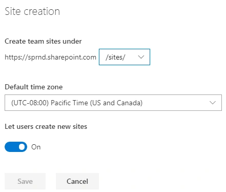 Modern SharePoint Online Admin Center