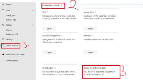 Modern SharePoint Online Admin Center