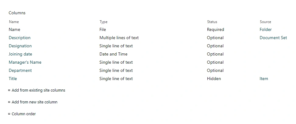 Modern SharePoint Online Document Set
