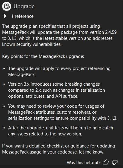 Upgrade