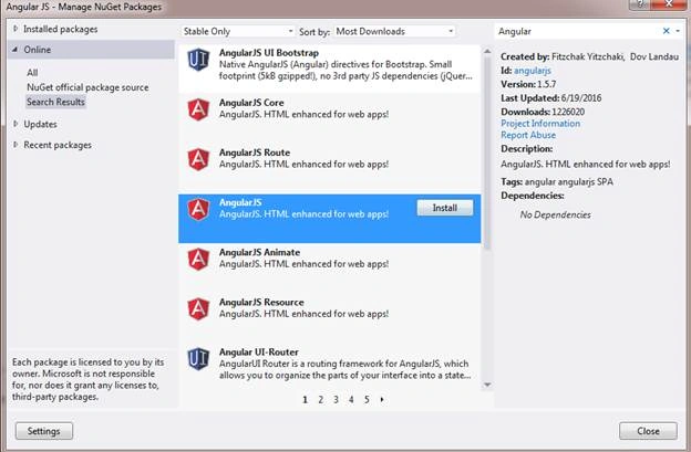 Search AngularJS