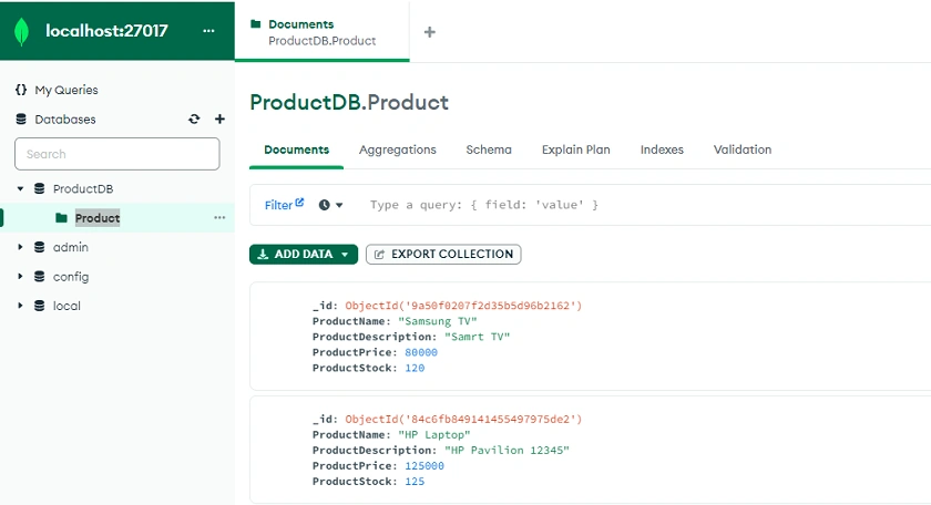 MongoDB Basics and CRUD Operation using .NET Core 7 Web API