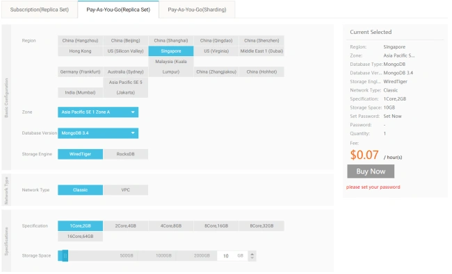 MongoDB Server On Alibaba Cloud