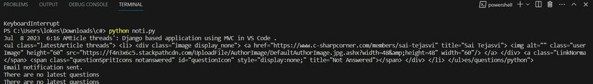 python notification.py