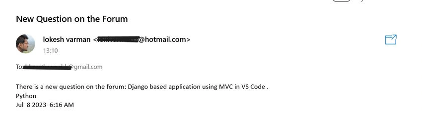Output of Python notification.py