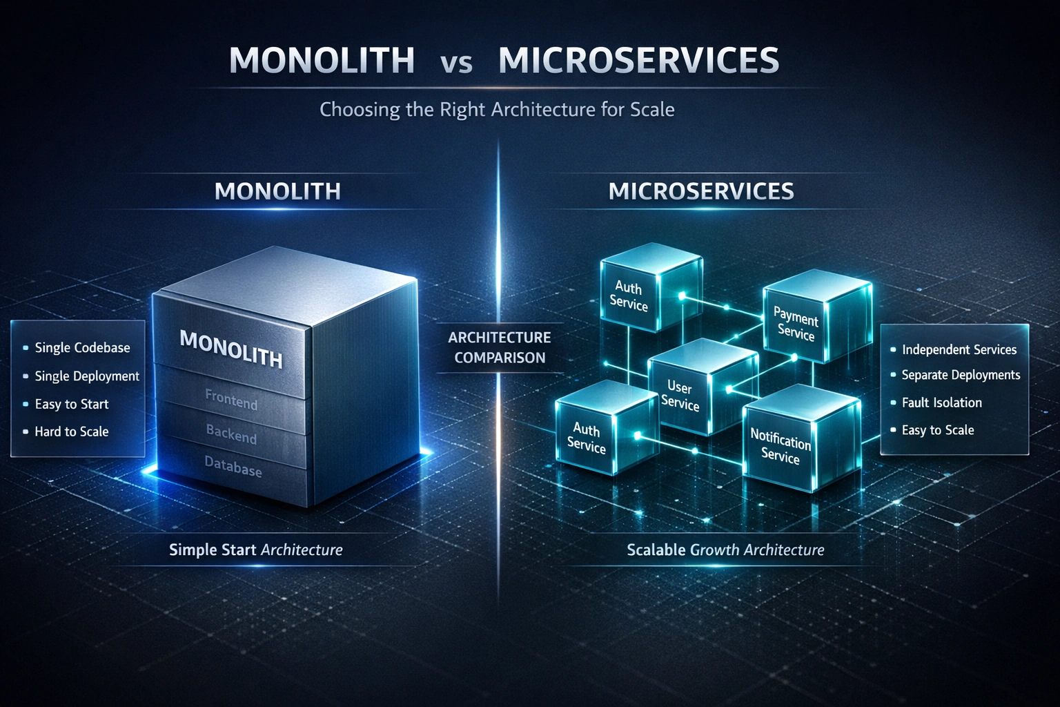 Monolith vs Microservices