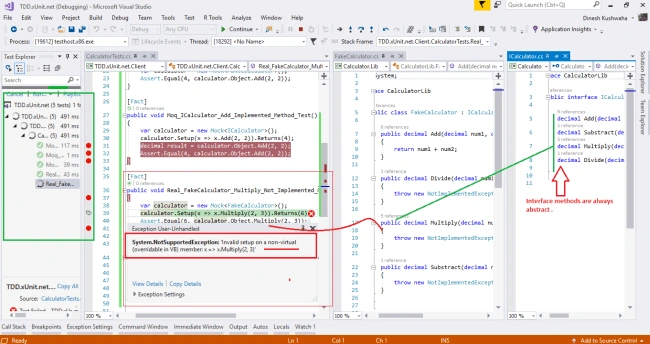 Moq Mocking Framework With xUnit.net Unit Test In C#