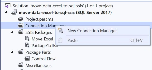 Move Data From Excel To SQL Using SSIS