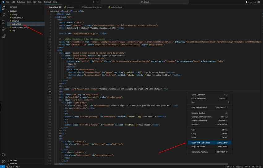 Index dot html