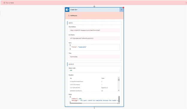 MSFlow - Lookup Columns Exceed The Threshold Enforced By Adminstrator
