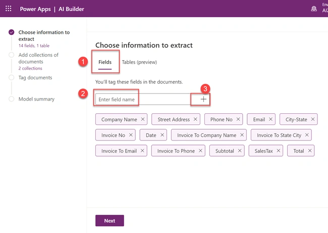 Multi Layout Form Processing using AI Builder