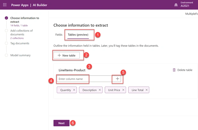 Multi Layout Form Processing using AI Builder