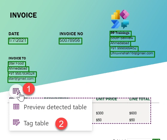 Multi Layout Form Processing using AI Builder