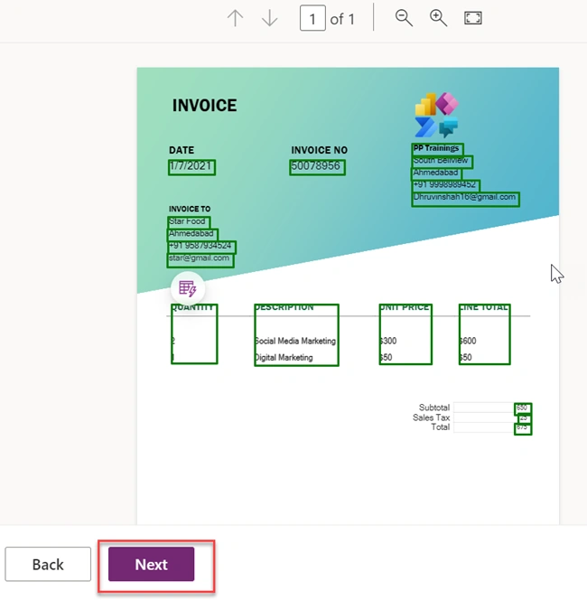 Multi Layout Form Processing using AI Builder