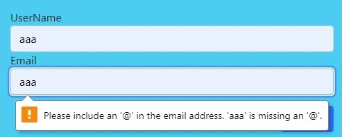 Validation dialog