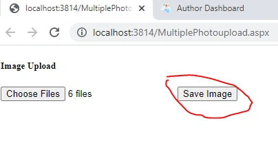 Multiple Image Upload Using File Upload In ASP.NET C#