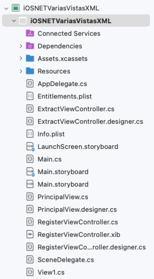 Multiple views and access to XML files with .NET for iOS